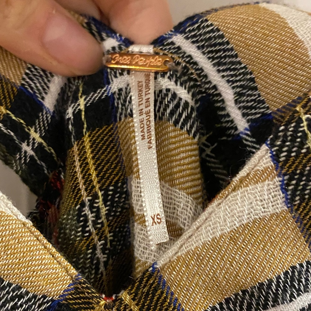 Cottagecore Free People Plaid Overall Dress - Picture 3 of 4